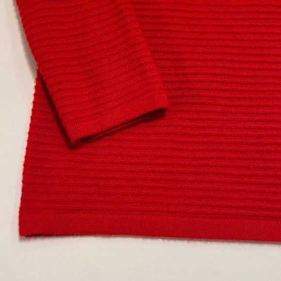 French Connection Lena Funnel Neck Pullover Sweater Red  Sz M - Picture 10 of 14